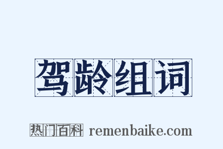 驾龄组词是什么意思的图片